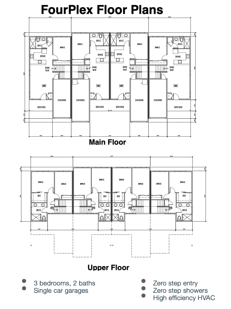 FourPlex Floor Plans